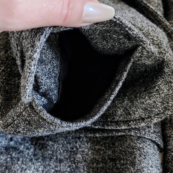 LOFT Petite Dark Gray Black Wool Single Button Suit Jacket Blazer - Picture 7 of 8